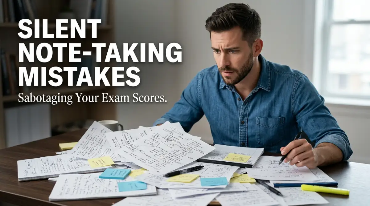 Silent Note-Taking Mistakes That Are Secretly Sabotaging Your Exam Scores