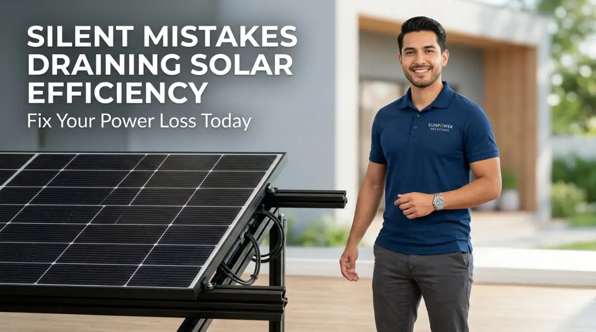 The Silent Mistakes Draining Your Residential Solar Panel Efficiency