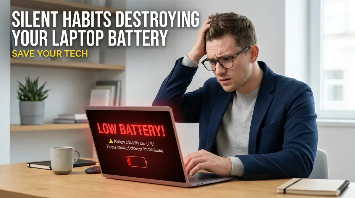 Silent Habits That Are Slowly Destroying Your Laptop Battery Life
