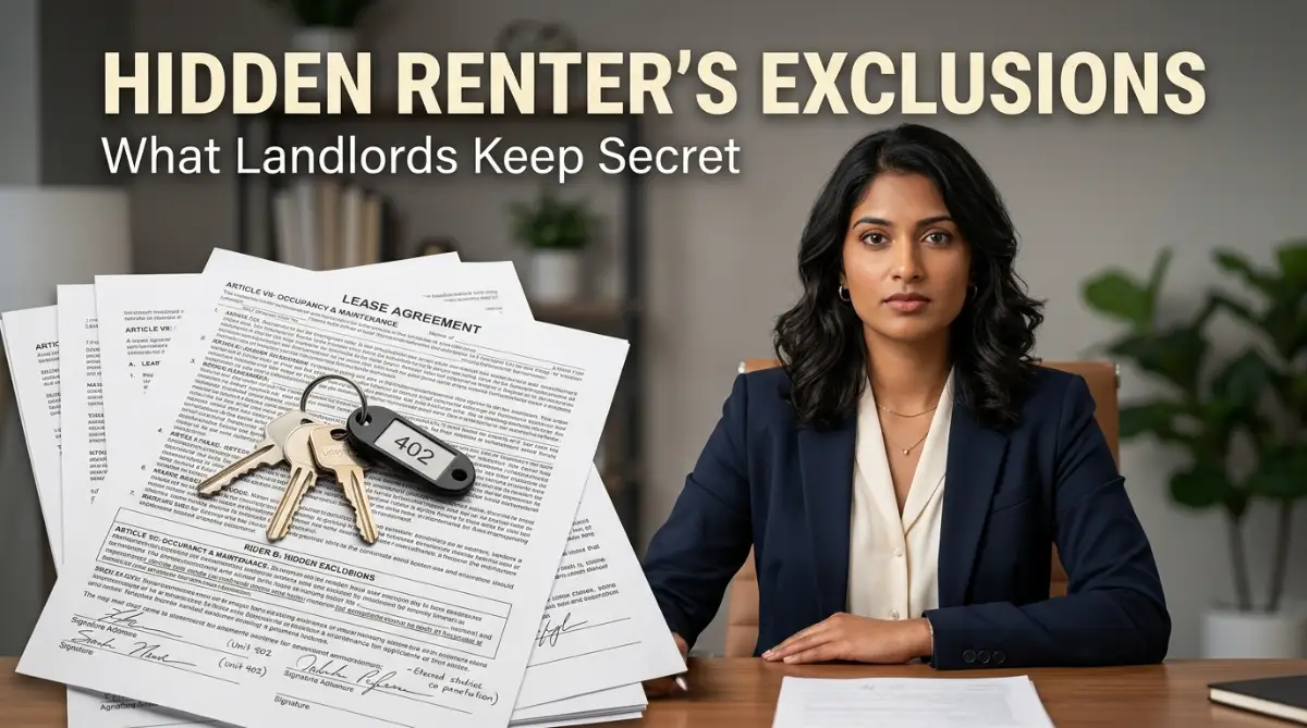 What Your Landlord Won't Tell You About Renter's Coverage Exclusions